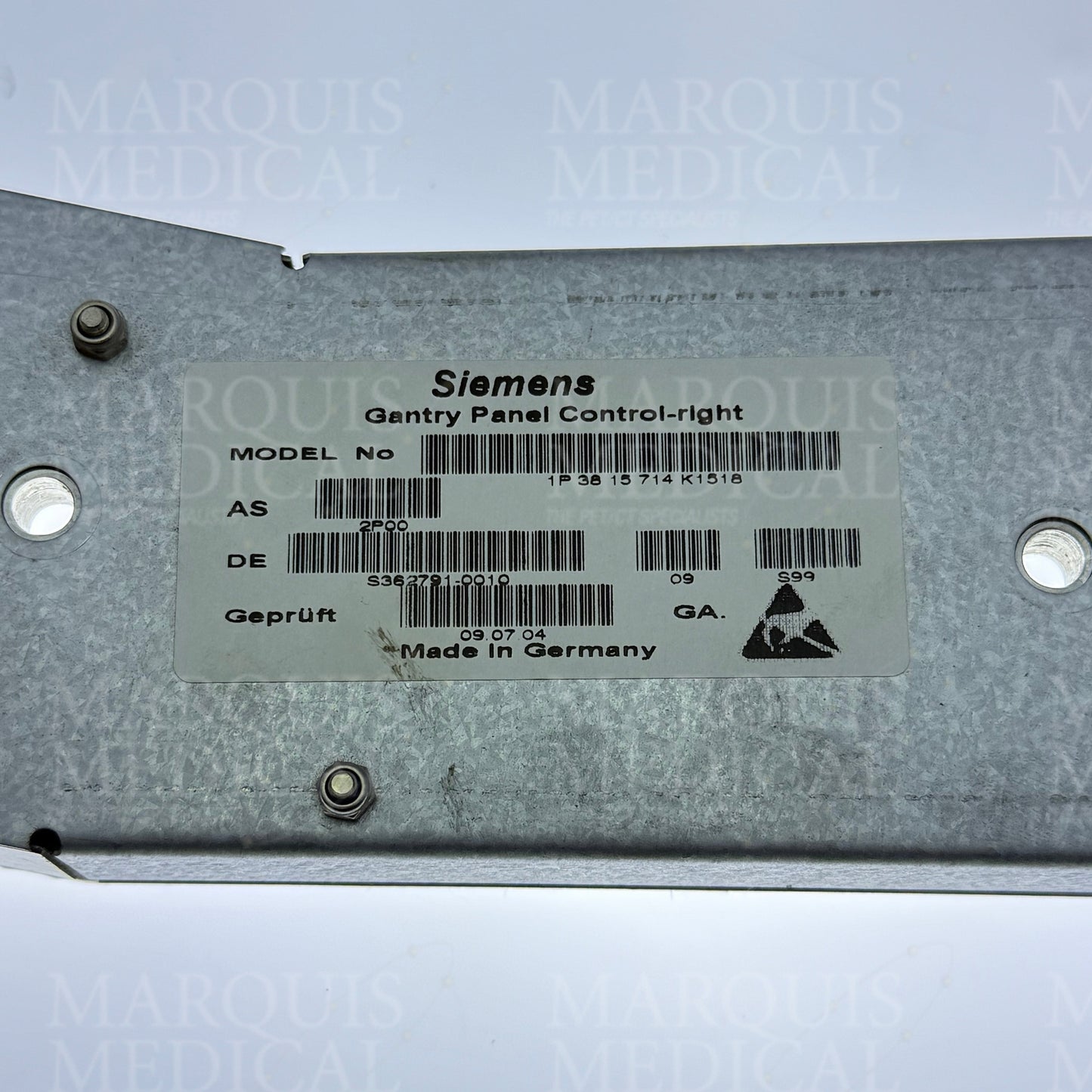3815714 Siemens CT -Gantry Panel Control Right