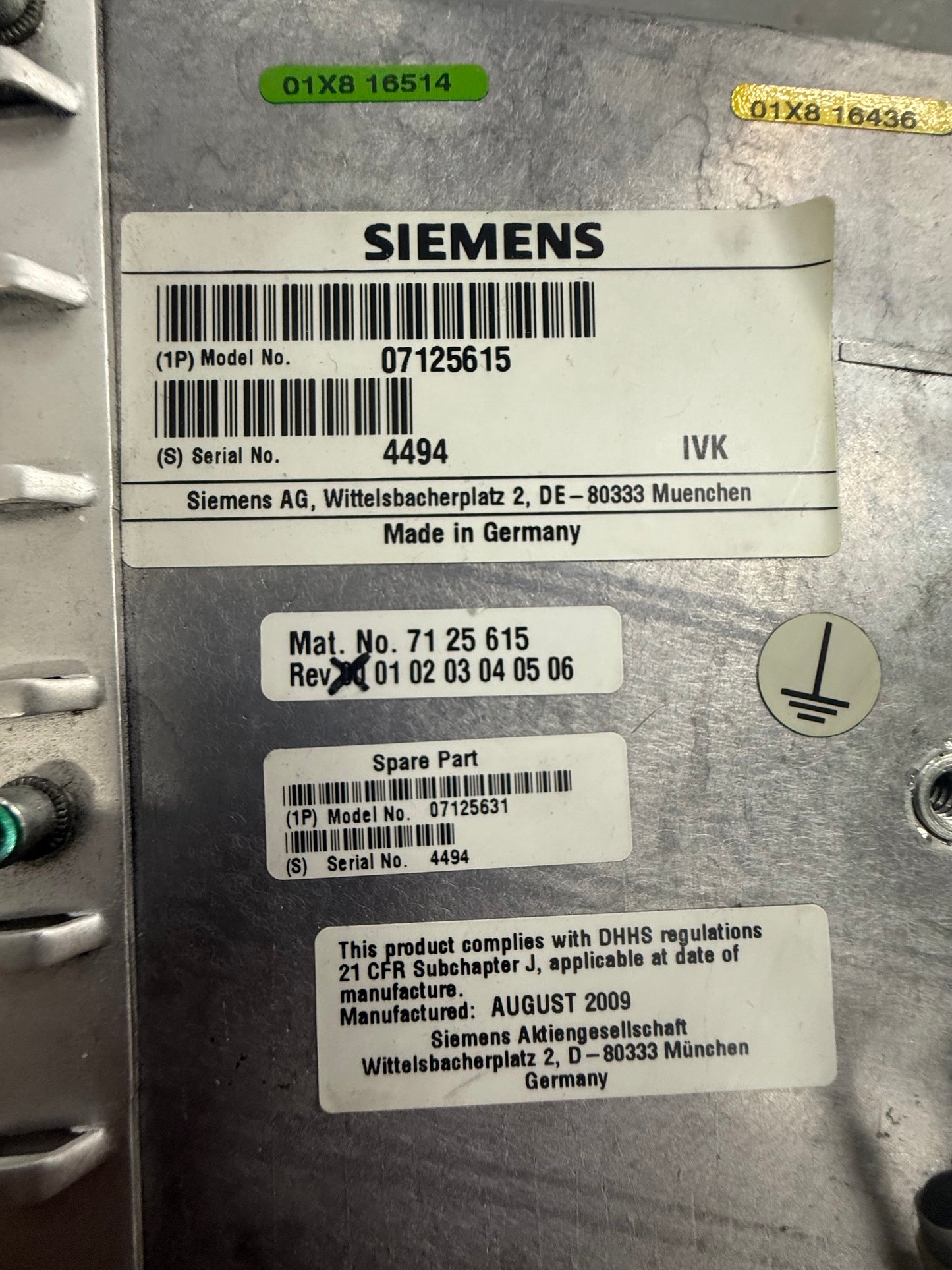 7125615 Siemens- CT - HV Transformer