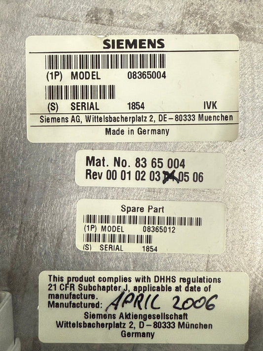 8365004 Siemens- CT - HV Transformer