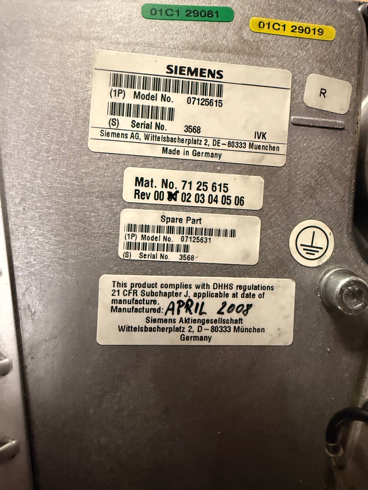 7125615 Siemens- CT - HV Transformer  Add to cart