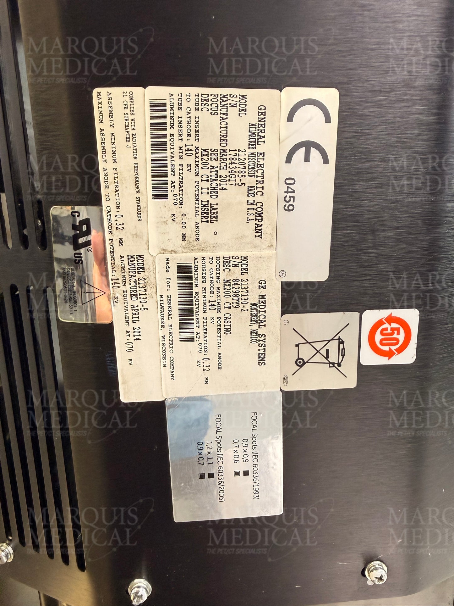 2137130-2 GE - MX200 CT Tube (ID:59)